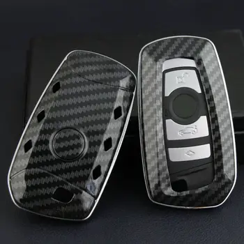 

Carbon Key case Fiber Hard Key Fob For BMW X3 X4 1 2 3 4 5 6 7 Series Hot Sale