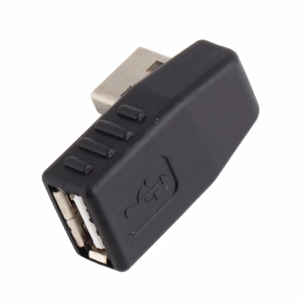 Универсальный USB 2,0 Тип A адаптер «Папа-мама» разъем удлинитель прямоугольный 90 градусов USB адаптер для ноутбука PC черный