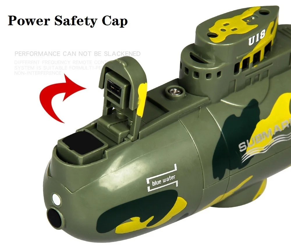 rc submarine military model simulation remote control boat electric mini  submarine high-speed motor kids boat toy funny gift