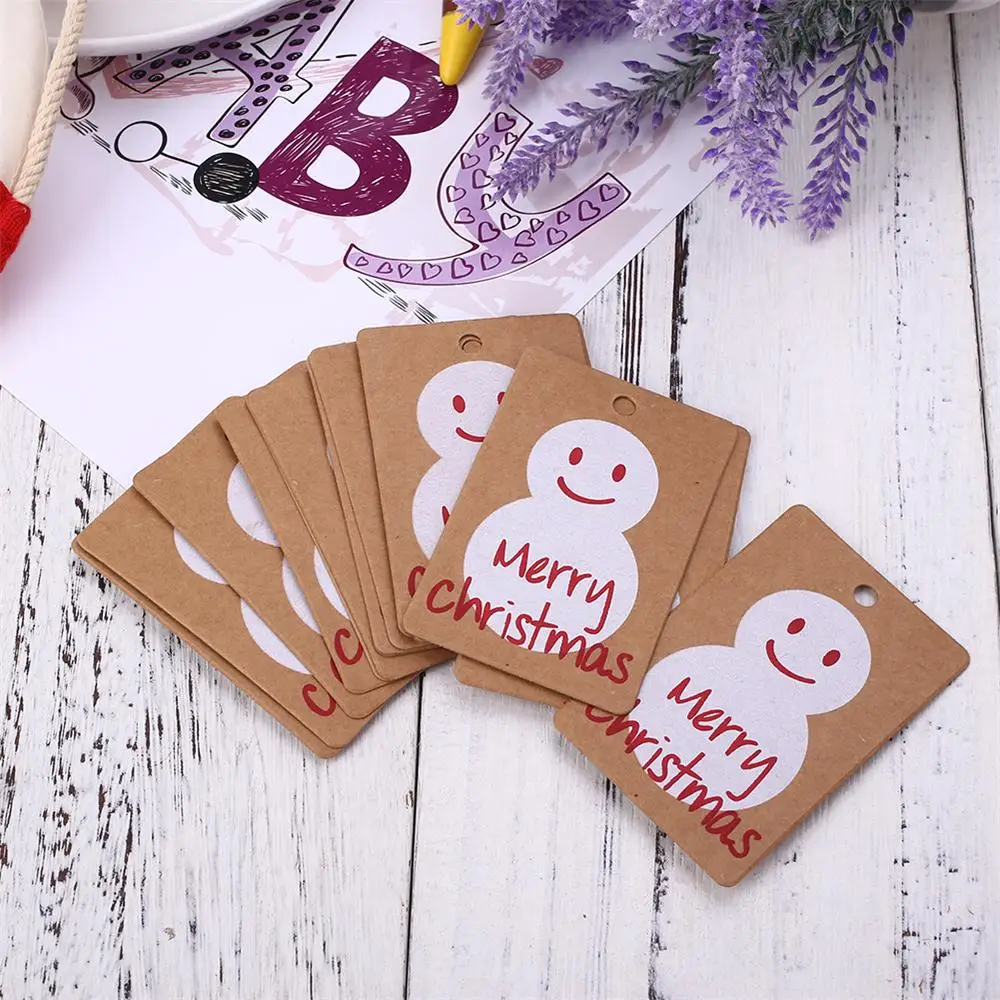 50Pcs Paper Christmas Wedding Party Hanging Label Tags Greeting Cards Home