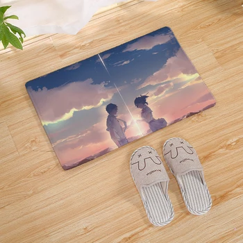 

Cartoon Japanese Anime Your Name Kitchen Carpet Living Room Hallway Bathroom Entrance Decorative Door Mat Non-slip Mat