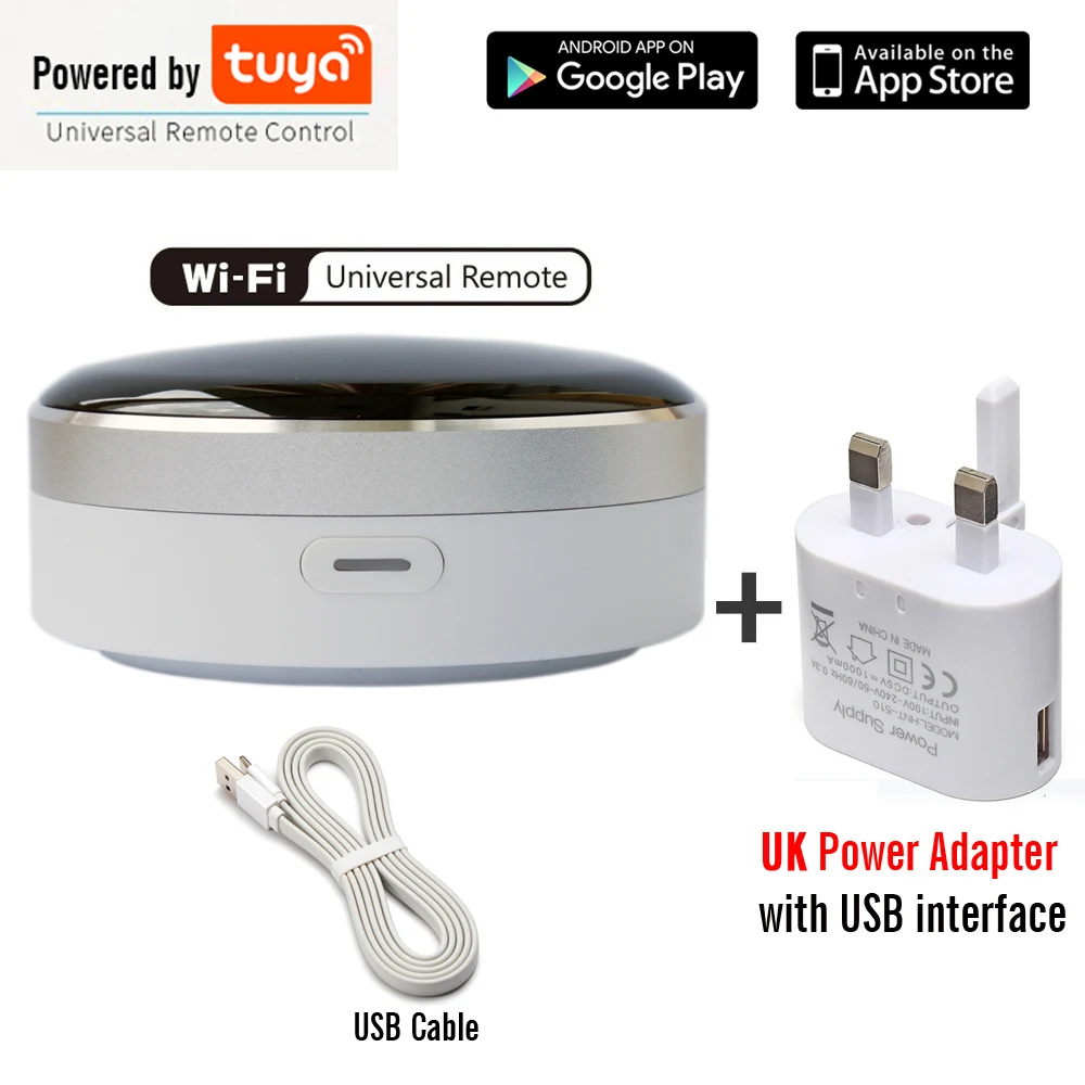UK plug Remote Smart Life Универсальный Интеллектуальный пульт дистанционного управления WiFi+ ИК-переключатель бытовая техника Автоматизация работает с Google Home Alexa Siri - Цвет: UK plug Remote