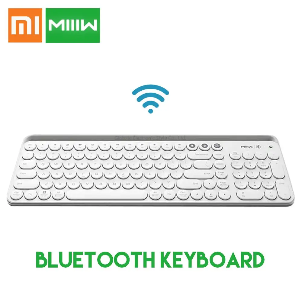 Оригинальная Xiaomi Miiiw Bluetooth Двухрежимная клавиатура MWBK01 104 клавиш 2,4 ГГц многофункциональная беспроводная клавиатура+ испанская русская паста