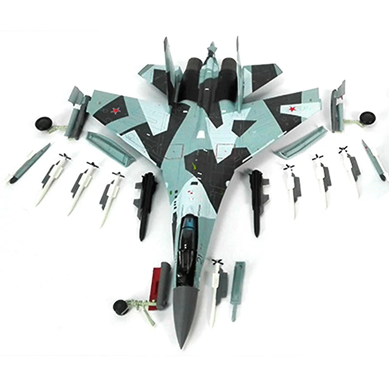 1/72 Scale Alloy Fighter Sukhoi SU-35 Multi-fighter Jet Model Russian Air Force SU35 Aircraft Toys Children Kids Gift Collection