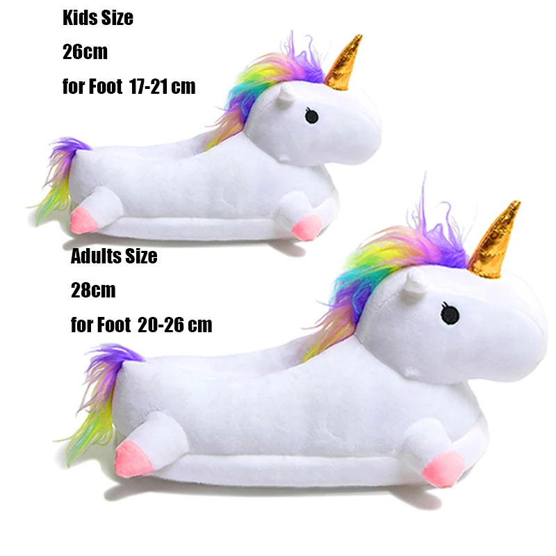 

Boys Girls Unicorn Slippers for Kids Adult Cartoon Animal Claw Kigurumi Onesies Pajama Shoes Indoor Casual Cosplay Party Wear