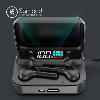 

Tws Wireless Earphone 4D Surround Sound Summon siri 2200mAh Charging Box Bluetooth headset HD Mic call For Samsung Huawei iPhone
