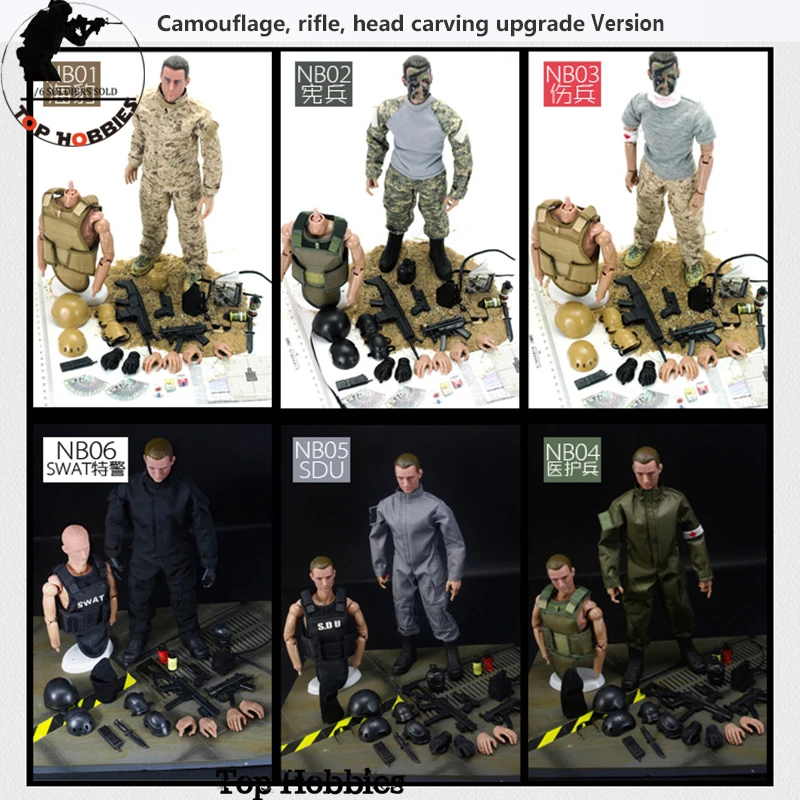 

6 StyleModel Toys 1/6 Action Figure Military Figuras Militares 1/6 figure Uniform Male Soldier Set For Military Army Combat Game