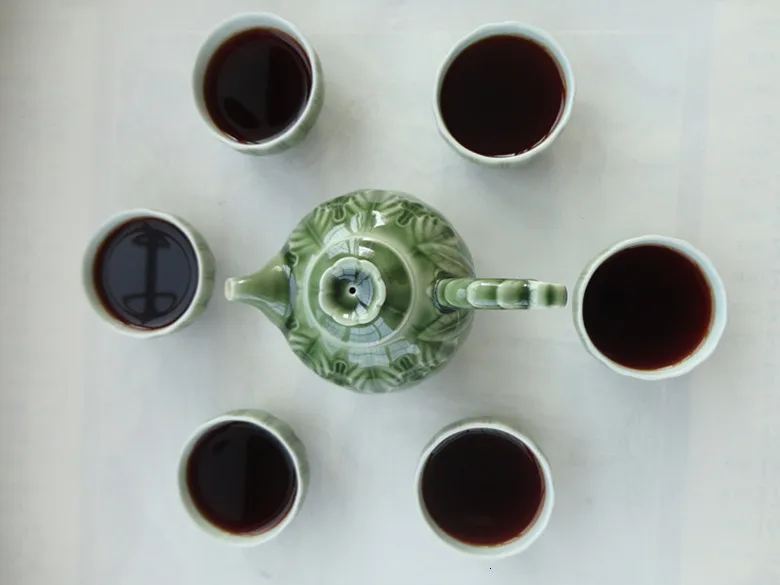 Настоящий чай пуэр, 1990 лет, более 20 лет, забота о здоровье, чай пуэр, для похудения, pu erh, разжимает пуэр, кирпич пуэр, чай