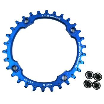 

Fouriers Bicycle MTB ChainRing 104BCD Mountain Bike AM FR DH crankset Design drainage hole chain tooth Bike Disc chain 34T 36T