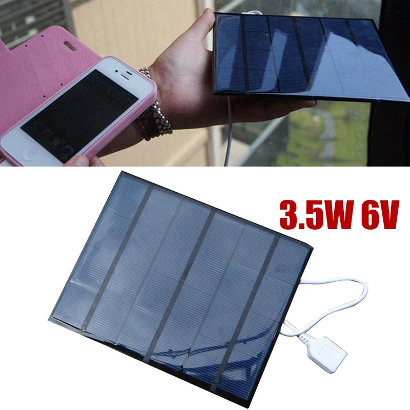 Cewaal солнечная панель 6 в 3,5 Вт портативный мини DIY модуль панель системы для батареи зарядные устройства для сотовых телефонов переносная солнечная панель