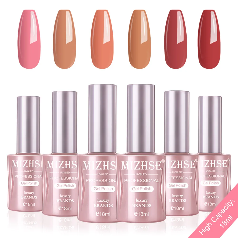 P02 MIZHSE набор гель-лака UV Vernis Полупостоянный Гель-лак лаковое гелевое покрытие для ногтей Отмачивание Чистый Цвет Гель-лак Подарочная коробка салонные наконечники - Цвет: P02