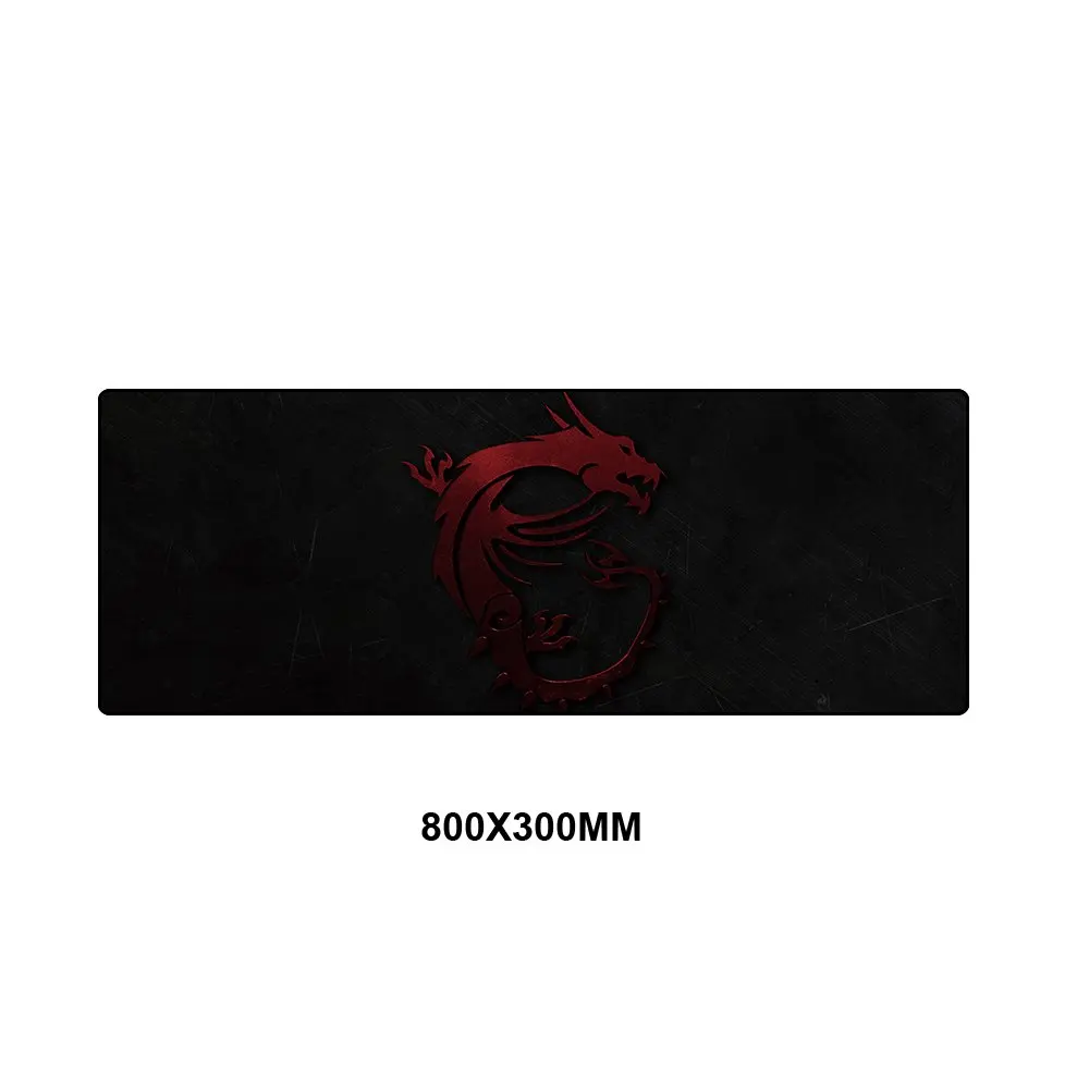 MSI-011-80x30 MSI коврик для мыши большой XXL геймер Противоскользящий резиновый коврик игровой коврик для мыши к клавиатуре ноутбук скорость мыши мышь стол игровые коврики - Цвет: MSI-011-80x30
