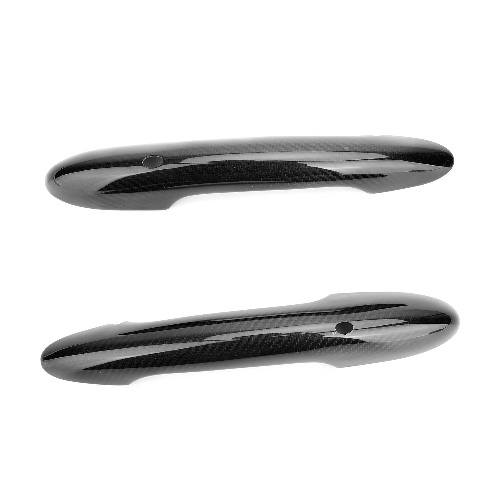 Areyourshop карбоновая красная дверная ручка с замочной скважиной для Mini Cooper F55 F56 F57 2 дверная ручка крышка автомобильные аксессуары - Цвет: Carbon