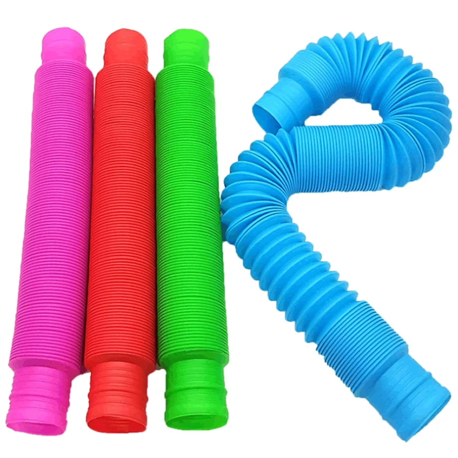 Colorful Pop Tubes Fidget Toys Squeeze Push Bubble Sensory it Adult Relief Simple Dimple Anti Stress Figet | Игрушки и хобби