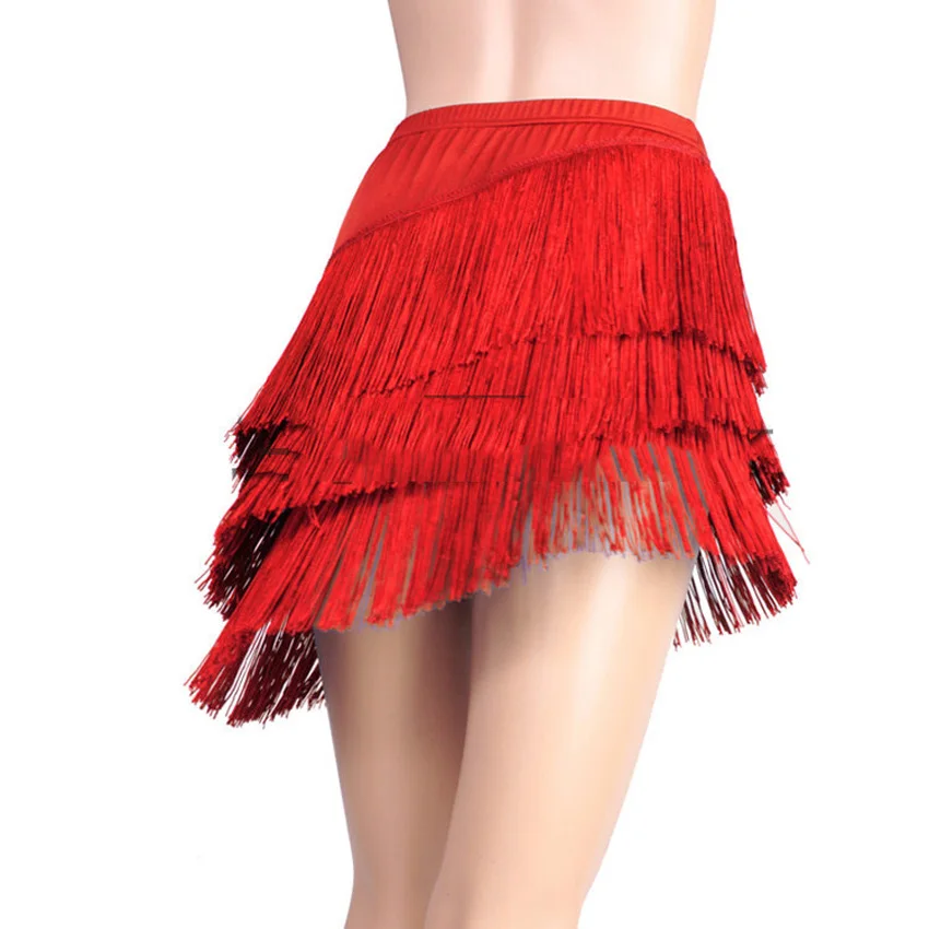 Women Latin Dancing Tassel Dance Skirt Ballroom Jazz Chacha Tango Ballroom Dancewear Girls Elegant Stage Wear Performance dance dress,dance skirt