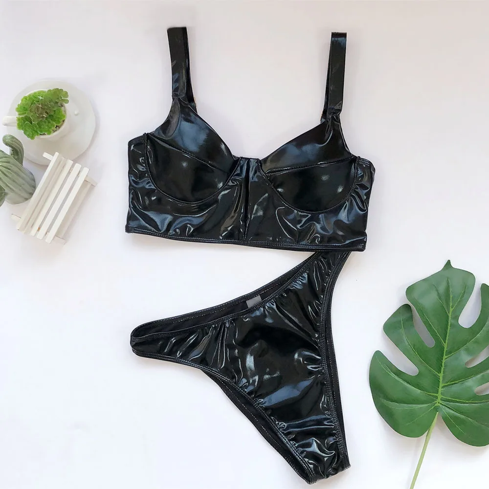 Black Bodysuits Thong one-piece Swimsuit Female High cut Swimwear Women Push up bikinis Mujer Sexy Monokini Summer bathers
