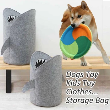 

Basket Storage for Kids Pets Toys Organizer Dogs Toy Baskets for Kids Room Toy Bag Foldable Handmade Organizer Clothes Basket