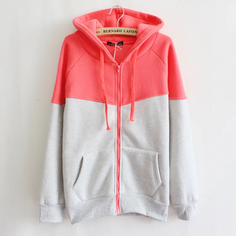 women hoodies sweatshirts Pocket ZIP UP Strappy Hoodie NEW Outerwear Pullover Jumper Sweatshirt Hoodies Tops