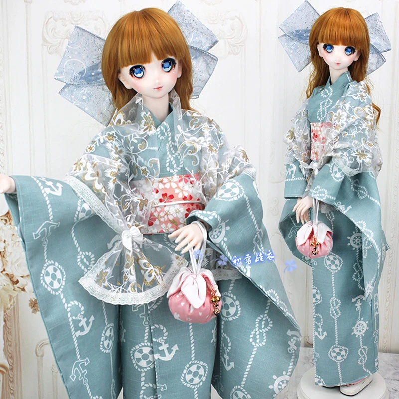 1/3 BJD аксессуары Кукла Одежда японское кимоно юката+ сумочка для BJD/SD SD13, не включает в себя куклы, обувь, парик и другие E2492