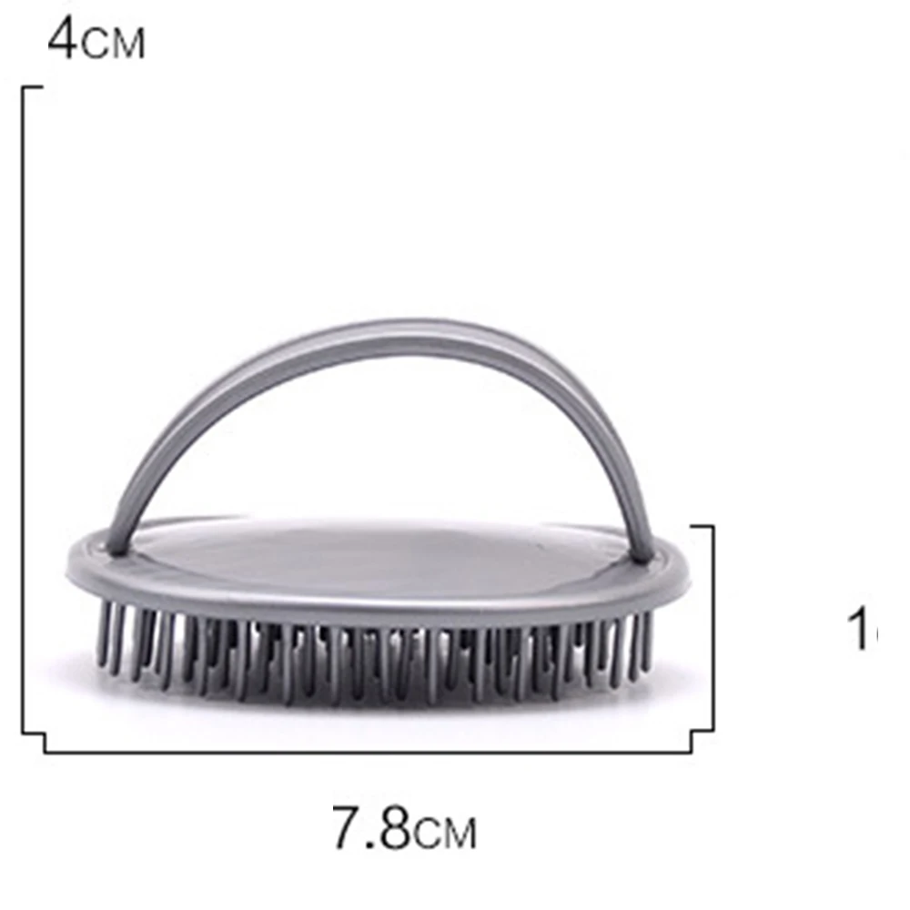 1 шт. серая расческа для распределения шампуня Силиконовый массаж головы противоскользящая расческа для волос Массажная расческа для ванны и массажёр кожи головы