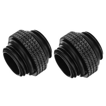 

2Pcs G1/4 Mini External Thread Male To Male Water Cooling Rotary Fitting Adapter Water Cooling Connector Radiator Components Bla