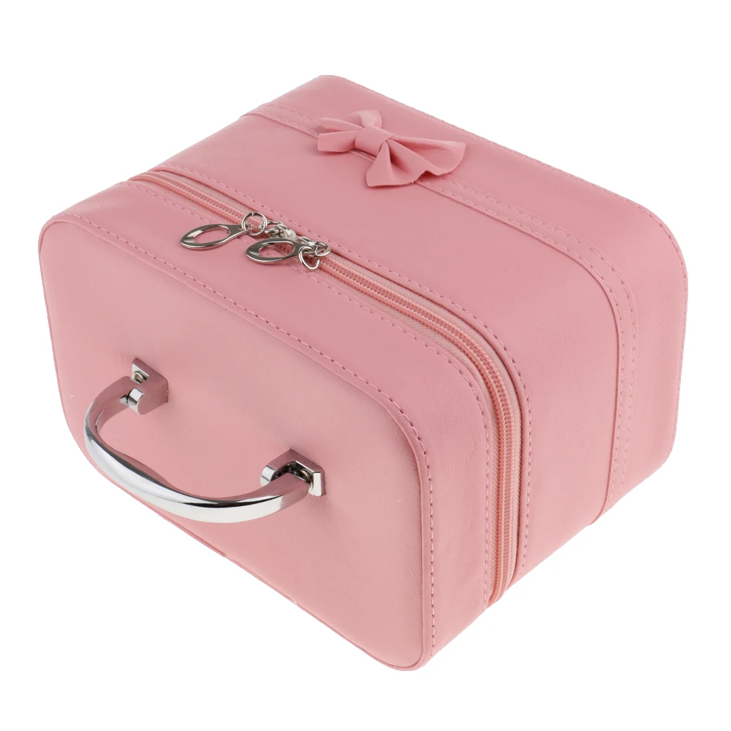 Portable Handbag Zipper Makeup Cosmetic Organizer Storage Case Box Travel Portable Handbag Zipper Makeup Cosmetic Organizer Storage Case Box Travel
