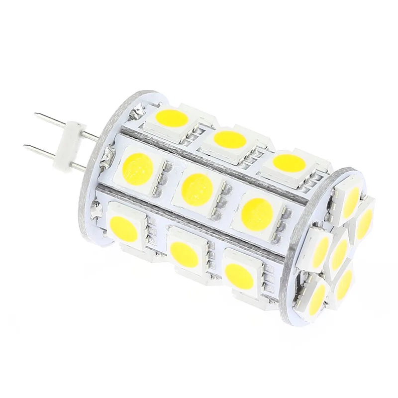 27Led Dimmable G4 SMD 5060 лодки отправляет автомобили тележки Camper Дисплей лампы лампа12vac/12VDC/24VDC теплый белый 5 шт./партия