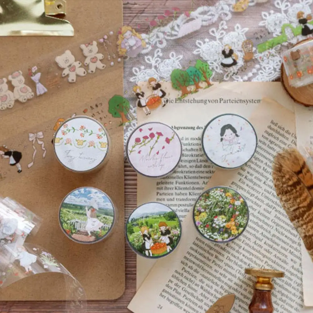Kawaii Washi лента креативный коллаж ручная учетная запись журнал мастерская серия