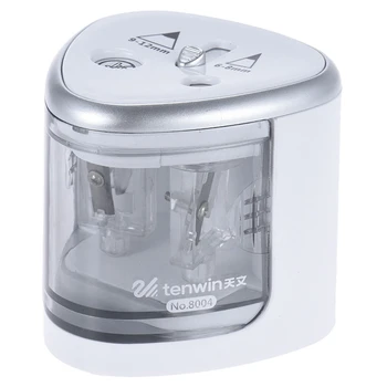 

TEN-WIN Pencil Sharpener Electric Cute Multi-Functional Automatic Electric Pencil Sharpener Operated with 2 Holes