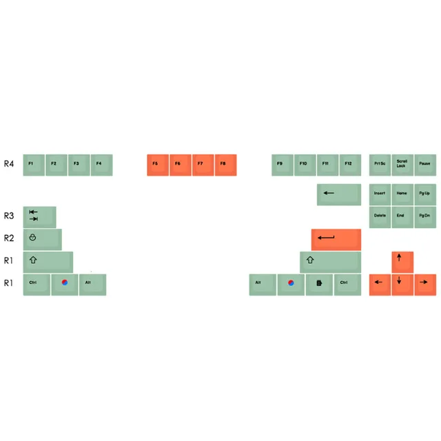 Хами Дыня вишня профиль колпачки для механической клавиатуры ключ краситель sub японский корень черный шрифт толстый pbt keycap gh60 dz60 xd84