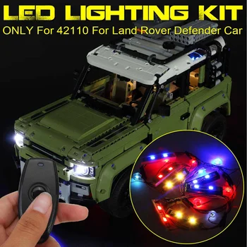 

LED Light Up Kit for 42110 for Land Rover Defender Bricks Toy (Model Not Included) with Remote Control
