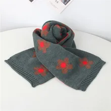 Осенне-зимняя теплая детская вязаная шаль для девочек, шерстяной утепленный ветрозащитный шарф, теплые зимние шарфы для детей