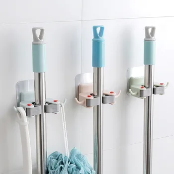 

Multi-function traceless Brush Broom Nail-free mop holder Hanger Household Mop Brush Hanger bathroom hook Kitchen Gadget