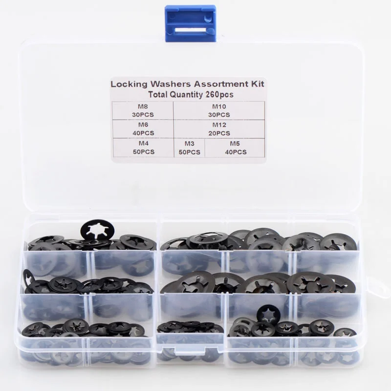 PushonLockingWashersStarNutMetalQuickSpeedStarNutLocking