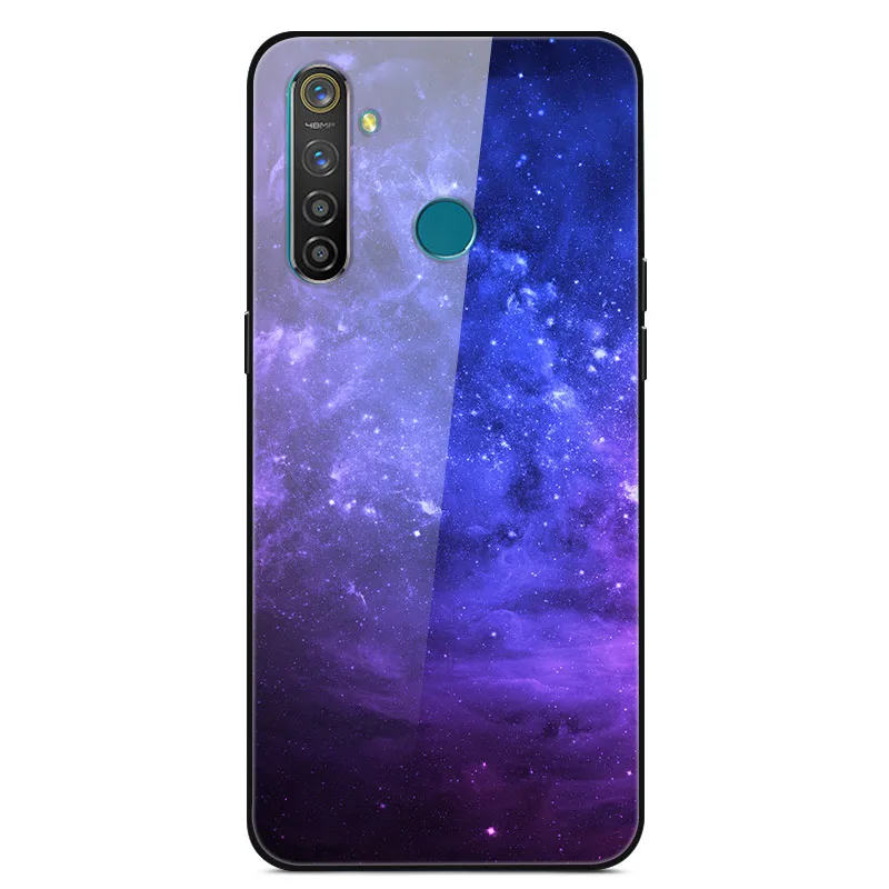 Чехол из закаленного стекла для OPPO Realme 5 Pro, чехол с изображением планеты космоса, чехол со стеклом для OPPO Realme 5 Pro Realme Q, чехол Realme5 Pro