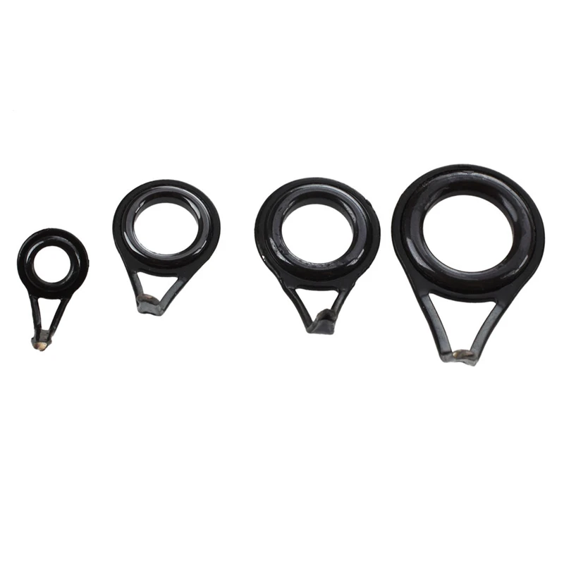 

5 Pcs Fishing Pole Ring Guide Tip Eyes Set Replacement Black