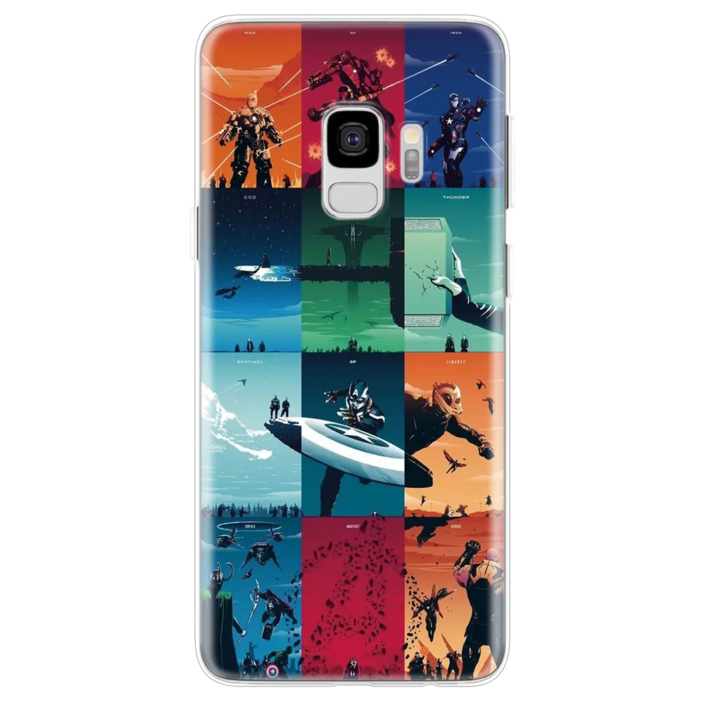 0f12pint The Avengers для samsung Galaxy A70 A60 A50 A40 A30 A20e A10 A6 A8 плюс A3 A5 A7 A8s A9 супергероев Marvel чехол из ТПУ - Цвет: 0f12pint