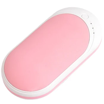 

Electric Hand Warmer Heater Double Side Heating USB 5200MAh Power Bank Portable for Winter Warmer