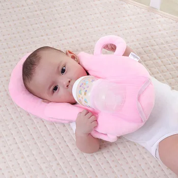 

Hot Infant Learning Nursing Pillow Cushion Free Hand Bottle Holder Cotton Baby Milk Bottle Feeding Cup Baby Bottle Pillow