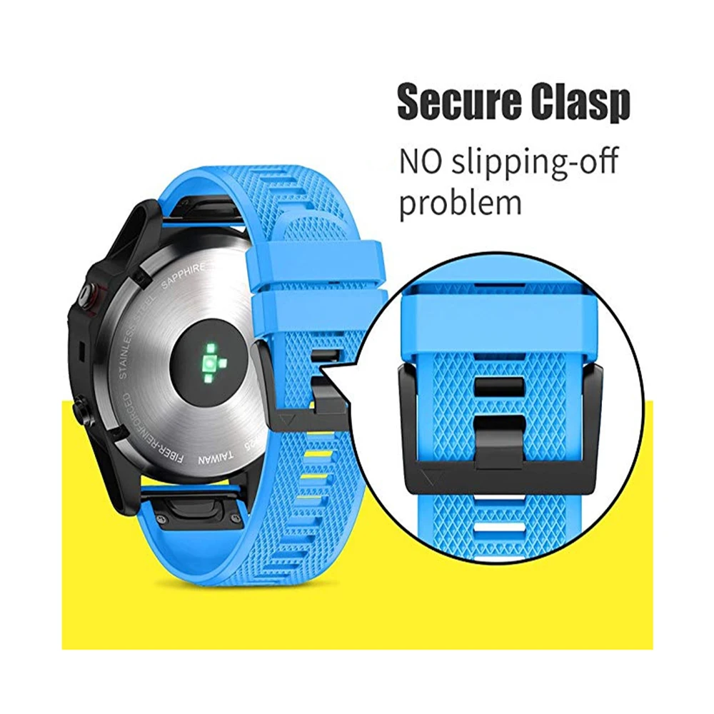 26 22 20 мм сменный ремешок для часов Garmin Fenix 6 6S 6X Pro 5X 5 5S Plus 3 3HR часы быстросъемный