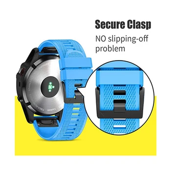 

26 22 20MM Replacement Watchband for Garmin Fenix 6 6S 6X Pro 5X 5 5S Plus 3 3HR Watch Quick Release Silicone Wrist Band Strap