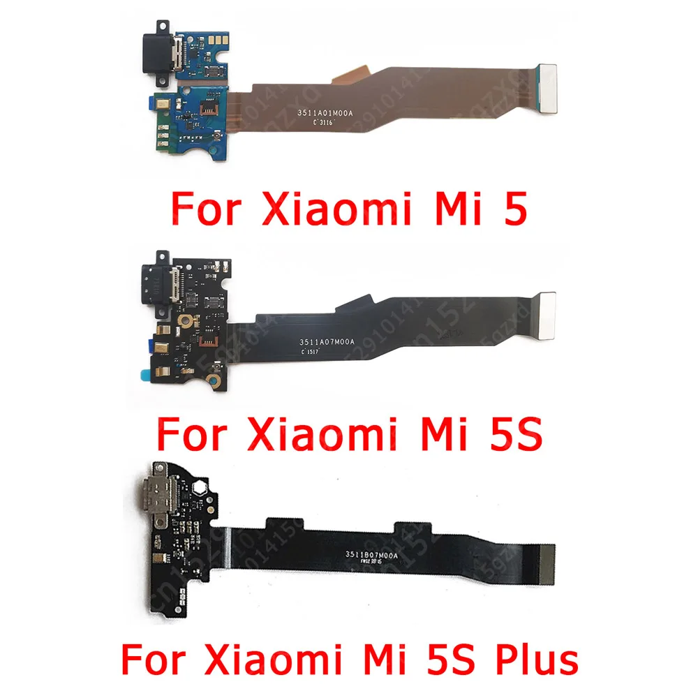 

Зарядная плата для Xiaomi Mi 5 5S Plus Mi5 Mi5S, USB-порт для зарядки, печатная плата, док-разъем, гибкий кабель, запасные части для замены