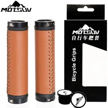 

130mm 2pcs Vintage Bike Bicycle Leather Anti-skid Handlebar Cover Sleeve Grips Shock Absorption Bike Grip Handle Cover