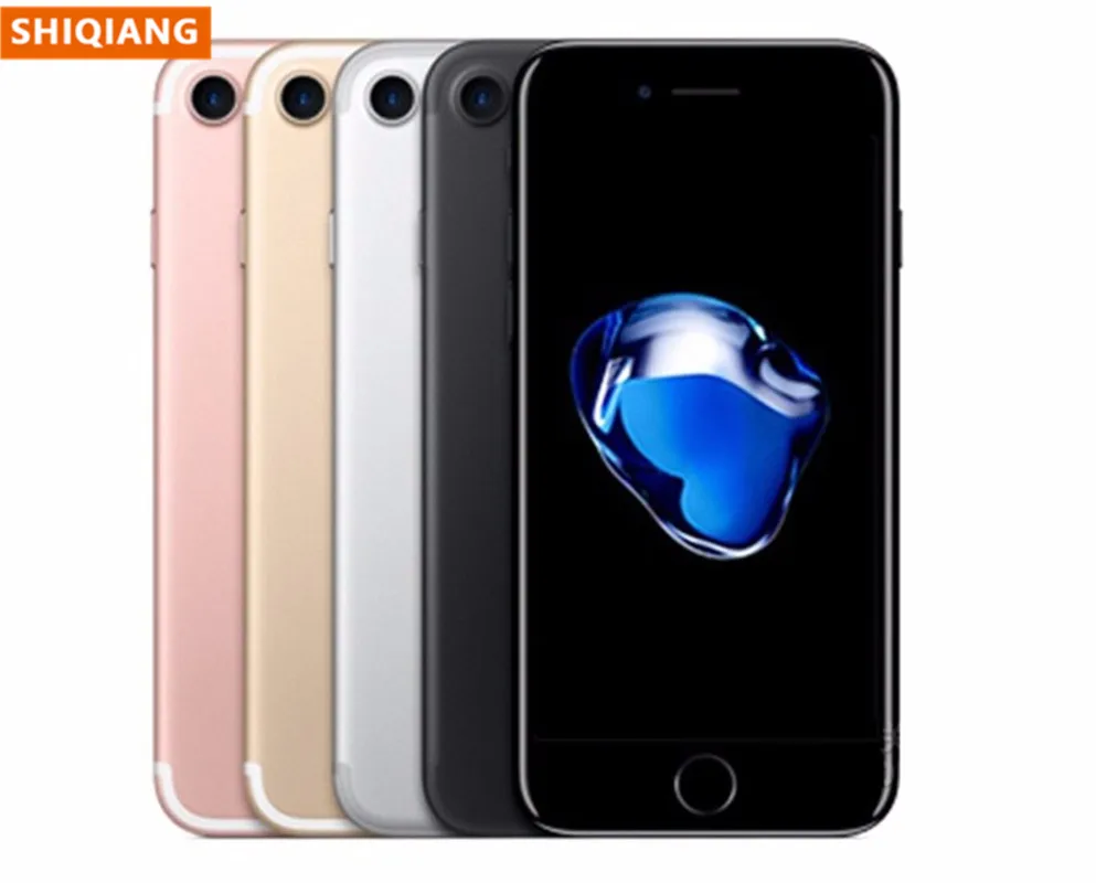 Original Apple iPhone 7 Used Unlocked Quad-core Mobile phone 2GB RAM 32/128/256GB ROM 12.0MP Fingerprint touch ID Smart phone
