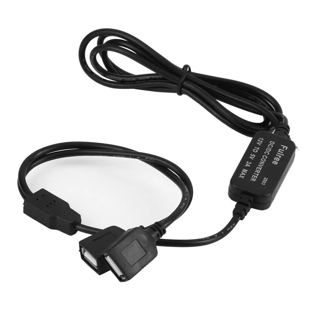 

Wholesale Step down Converter Regulator DC 12V to 5V 3A to 2 Female USB Output for Car