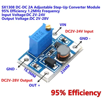 

2A DCDC 2V~24V To 2V~28V 10K Adjustable Step-Up Voltage Converter Parts Set Kit