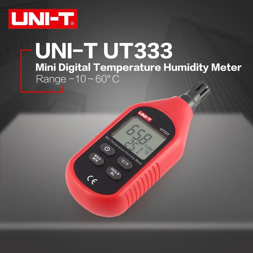UNI-T UT333 Мини цифровой ЖК-дисплей Температура воздуха влажность TEMP/RH метр Электронный термометр гигрометр Измеритель влажности