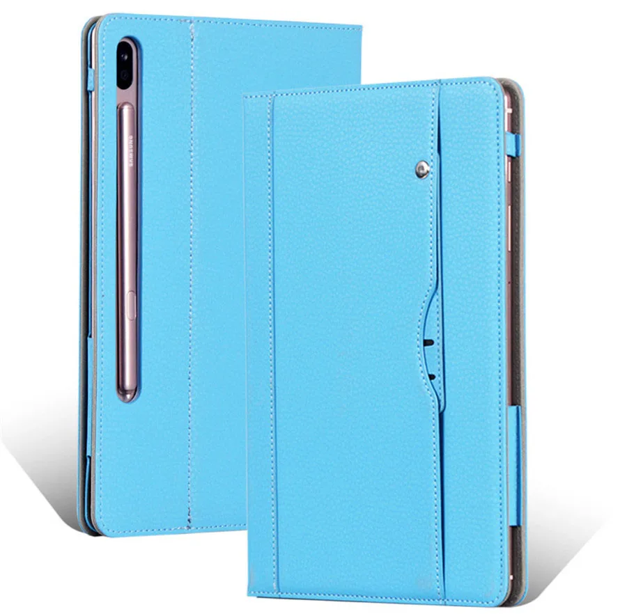 Чехол для samsung Galaxy Tab S6 10,", деловой чехол из искусственной кожи, умный чехол, держатель для рук, подставка для samsung Tab S6 T860 T865 чехол