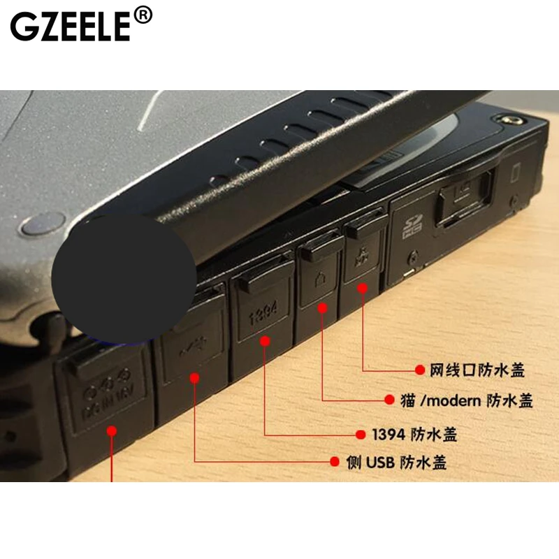 GZEELE 9 шт./полный комплект для Panasonic Toughbook CF-19 ноутбук часть последовательный порт пылезащитный чехол крышка порта