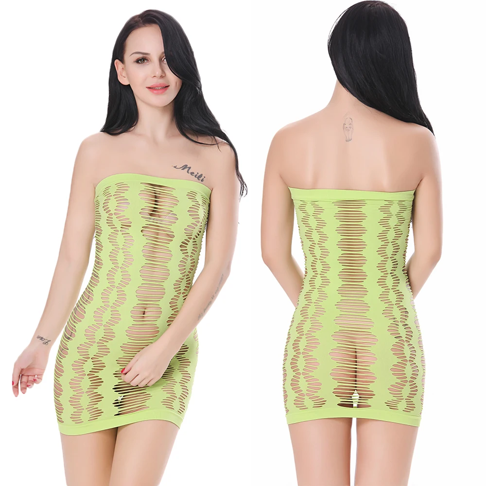 Женское Эротическое белье-сетка Эротическое белье сексуальное Порно Babydoll Боди Чулки перспективное нижнее белье - Цвет: Армейский зеленый
